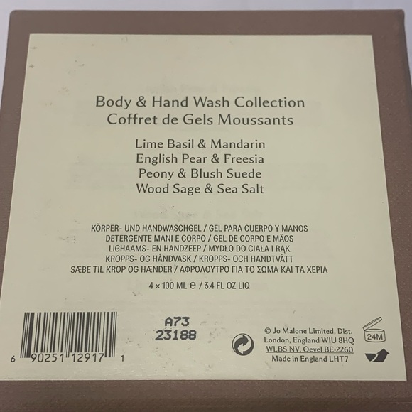 Jo Malone Body & Hand Wash 4 Fragrance NWT - Picture 5 of 10